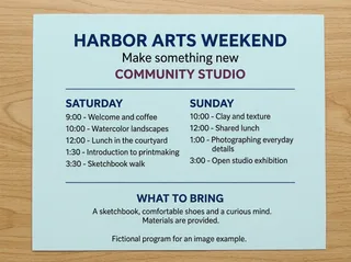 SynthID removed: Arts festival program